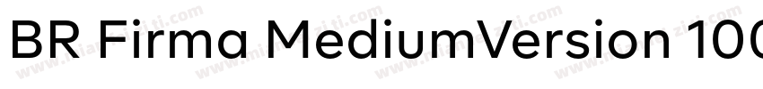 BR Firma MediumVersion 1000PS 001字体转换